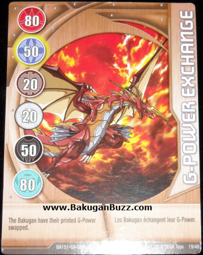 G Power Exchange 19 48 Bakugan 1 48 Card Set